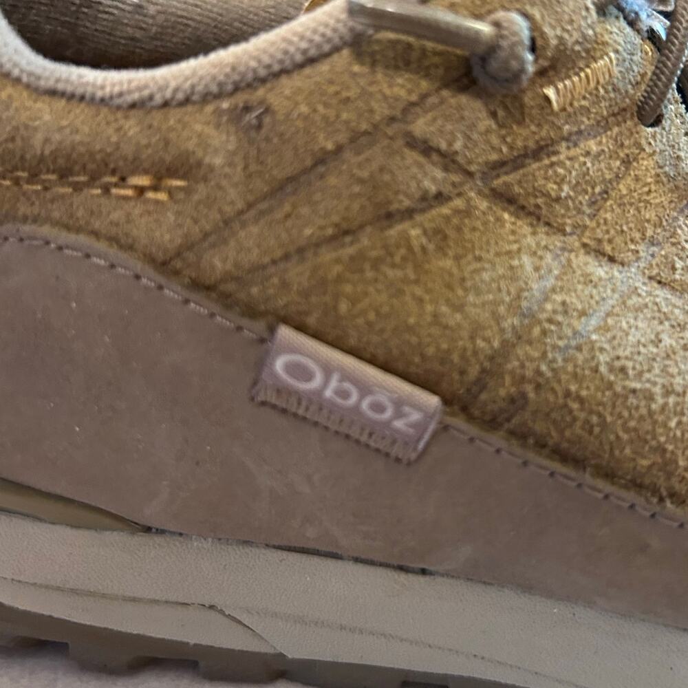 Oboz Tan Brown Suede Low Lace Up Trail Hiking Shoe Womens Size 9 - Picture 16 of 16